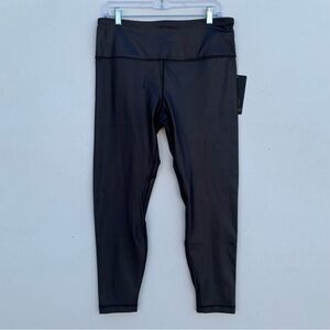 90 Degree By Reflex Charcoal Leggings Women XL Black Cire yoga Ankle